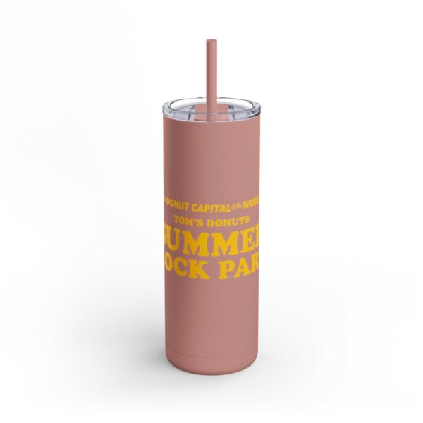 Tom's Donuts "SUMMER BLOCK PARTY" Matte Tumbler, 20oz