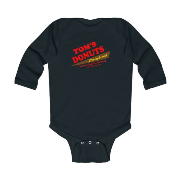 Tom's Donuts Infant Long Sleeve Bodysuit