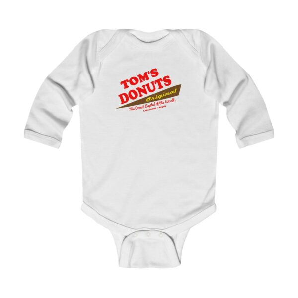 Tom's Donuts Infant Long Sleeve Bodysuit