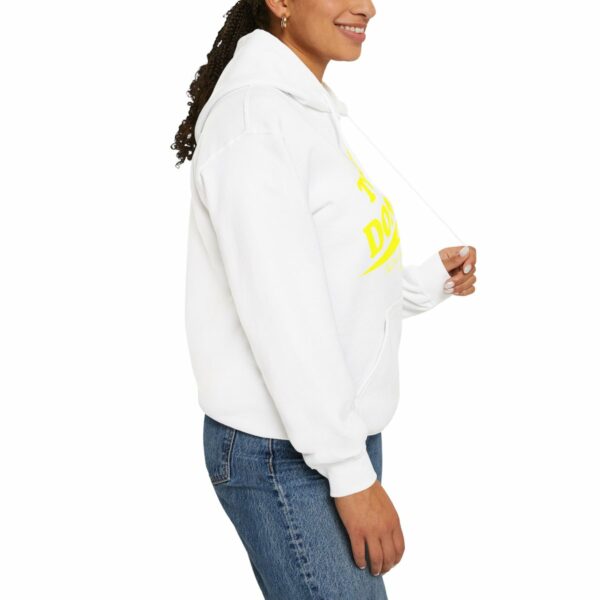 Tom's Donuts Unisex Heavy Blend™ Hooded Sweatshirt Yellow Logo