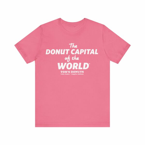 "The Donut Capital Of The World" Tom's Donut Original Pink T-shirts