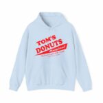 Tom's Donuts Unisex Heavy Blend™ Hooded Sweatshirt Red Logo