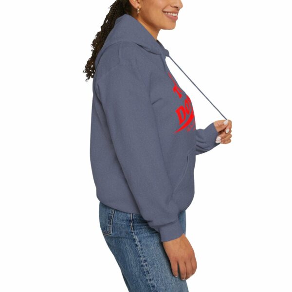 Tom's Donuts Unisex Heavy Blend™ Hooded Sweatshirt Red Logo